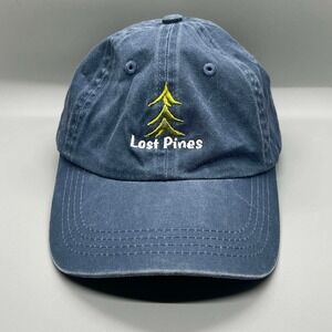 Blue Lost Pines Hat Cap‎ StrapBack Lightweight Cotton Adjustable Hat Youth 3-7
